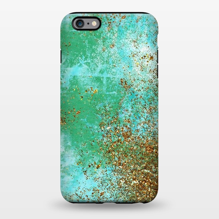 iPhone 6/6s plus StrongFit Green and Gold Mermaid Glitter SeaFoam by  Utart