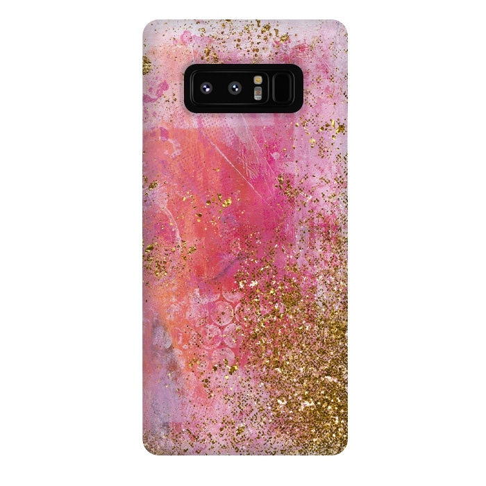 Galaxy Note 8 StrongFit Pink and Gold Mermaid Glitter Seafoam by  Utart
