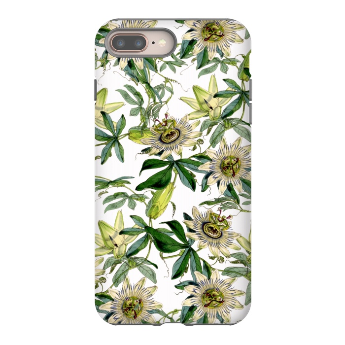 iPhone 7 plus StrongFit Vintage Passiflora Pattern by  Utart