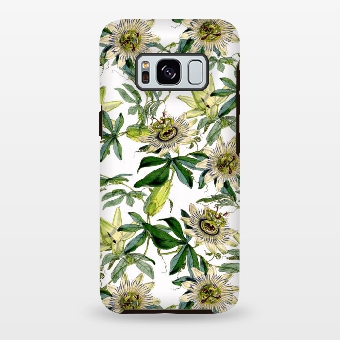 Galaxy S8 plus StrongFit Vintage Passiflora Pattern by  Utart