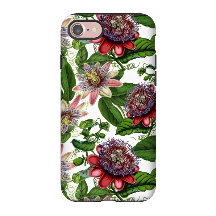 iPhone 7 StrongFit Colorful Vintage Passiflora Pattern by  Utart