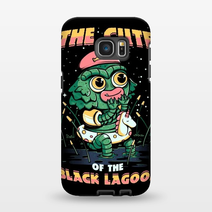 Galaxy S7 EDGE StrongFit Cute of the black lagoon! by Ilustrata