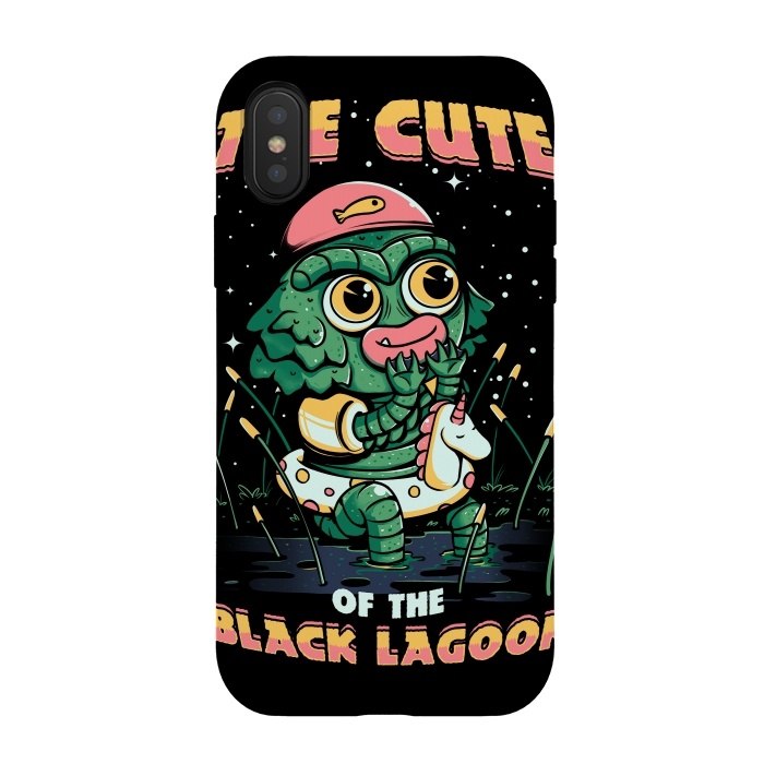 iPhone Xs / X StrongFit Cute of the black lagoon! by Ilustrata