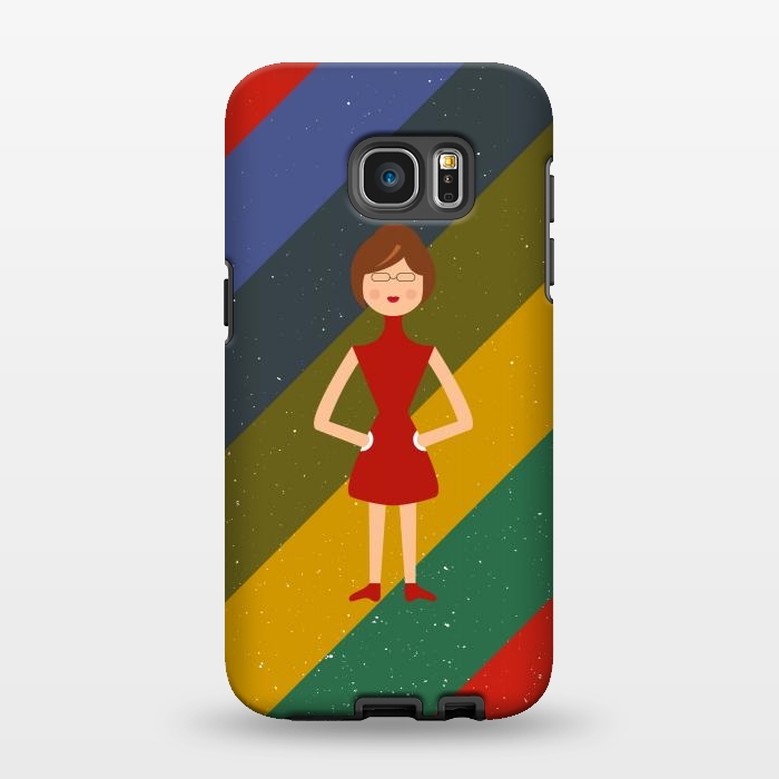 Galaxy S7 EDGE StrongFit fashionable girl standing by TMSarts