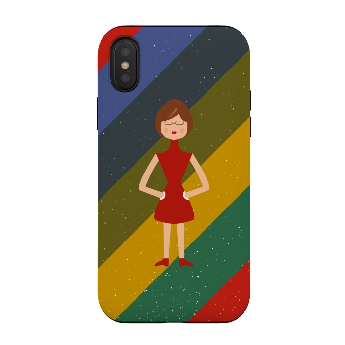iPhone Xs / X StrongFit fashionable girl standing by TMSarts