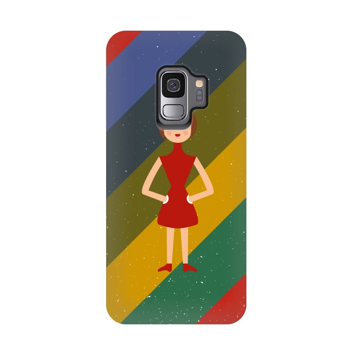 Galaxy S9 StrongFit fashionable girl standing by TMSarts