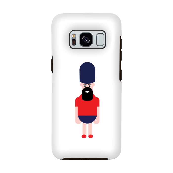Galaxy S8 StrongFit cartoon guard standing  by TMSarts