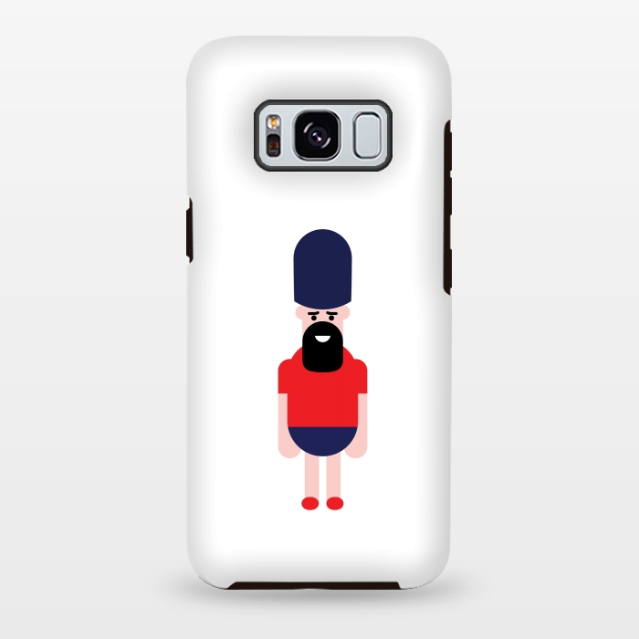 Galaxy S8 plus StrongFit cartoon guard standing  by TMSarts