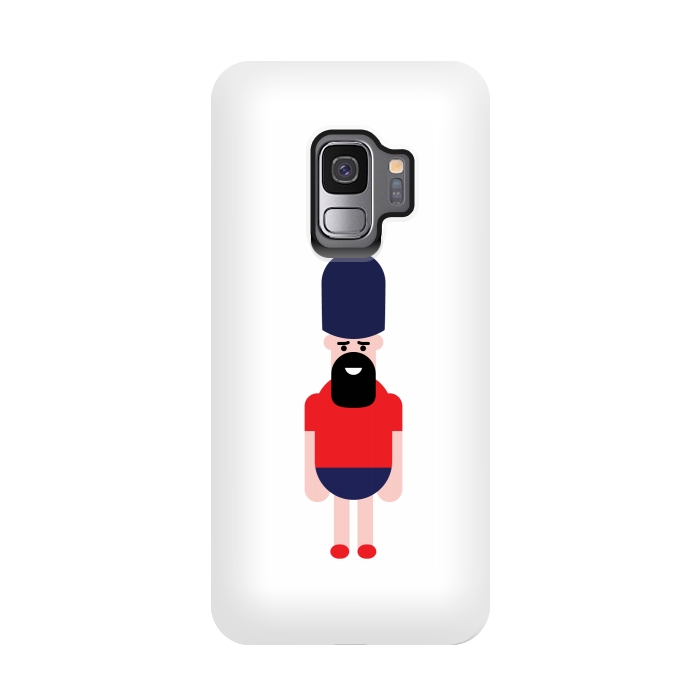 Galaxy S9 StrongFit cartoon guard standing  by TMSarts