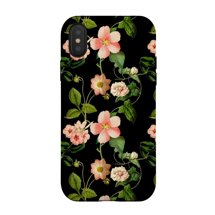 iPhone Xs / X StrongFit Beautiful vintage flowers by  Utart