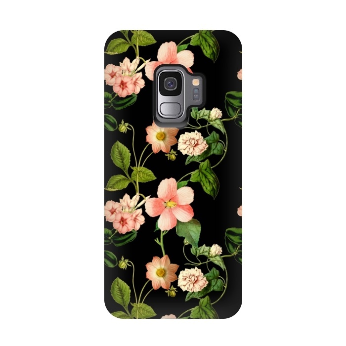 Galaxy S9 StrongFit Beautiful vintage flowers by  Utart