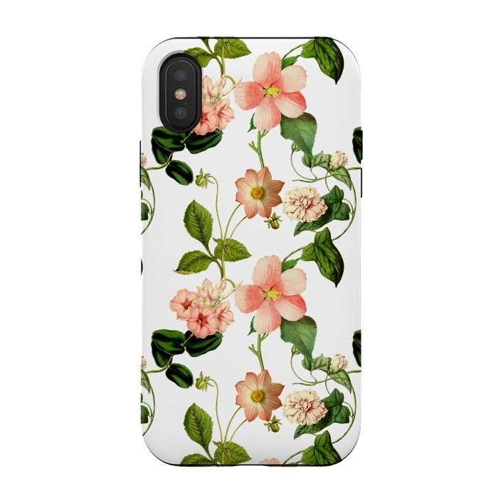 iPhone Xs / X StrongFit Lovely vintage flower pattern by  Utart