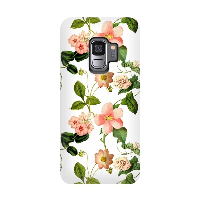 Galaxy S9 StrongFit Lovely vintage flower pattern by  Utart