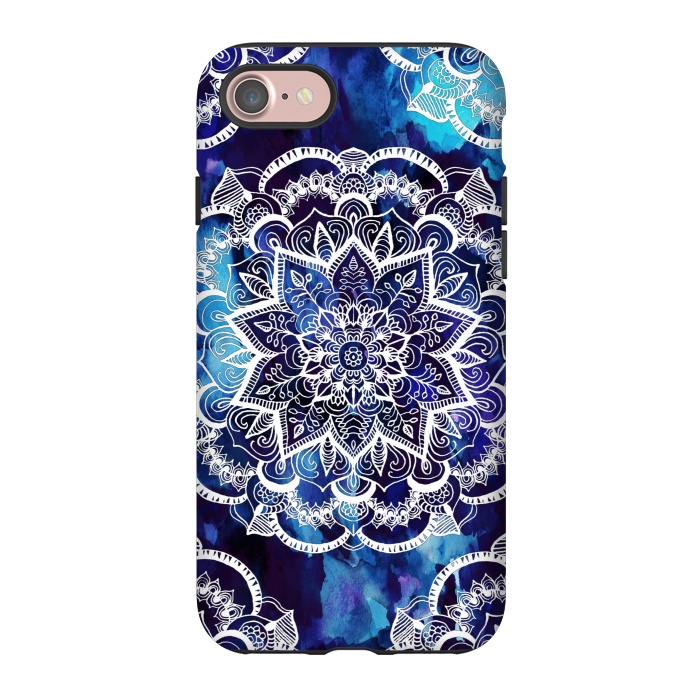 iPhone 7 StrongFit Queen Starring of Mandalas Navy by ''CVogiatzi.