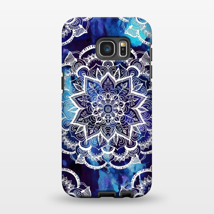 Galaxy S7 EDGE StrongFit Queen Starring of Mandalas Navy by ''CVogiatzi.