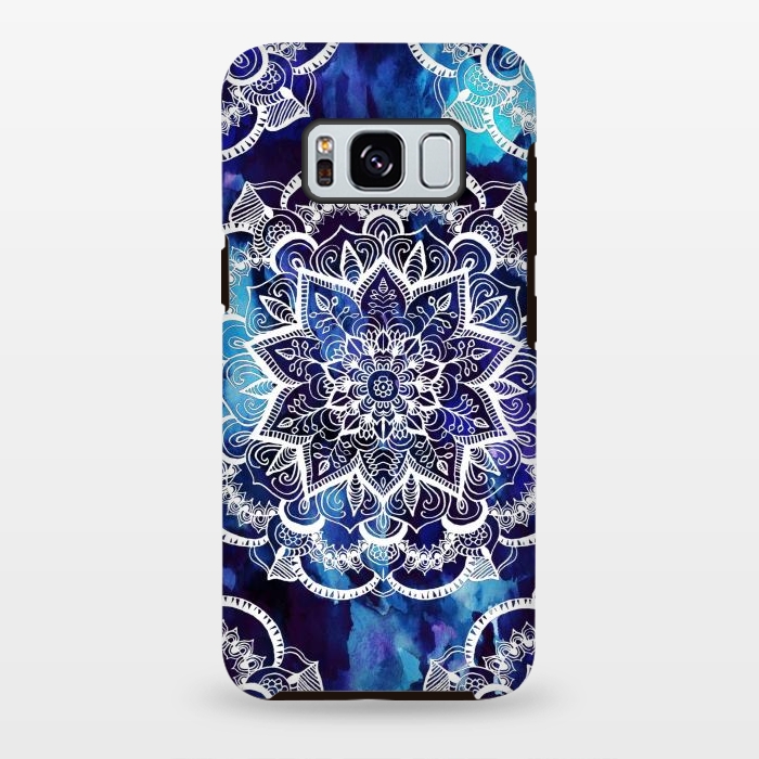 Galaxy S8 plus StrongFit Queen Starring of Mandalas Navy by ''CVogiatzi.