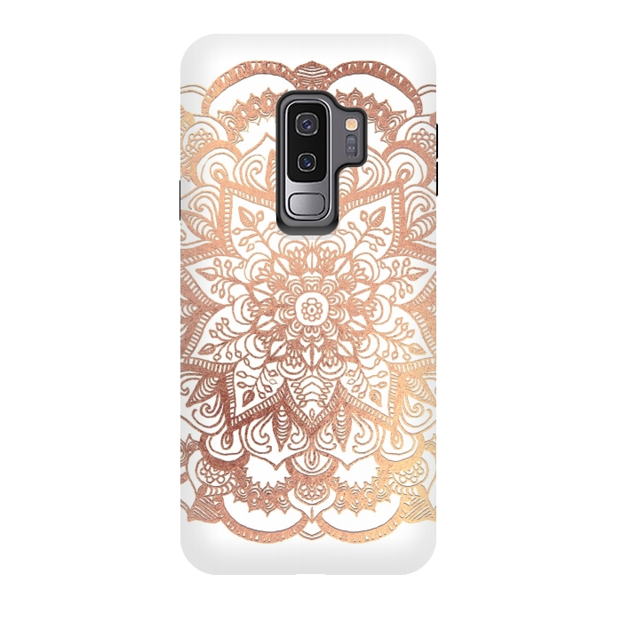 Galaxy S9 plus StrongFit Mandala Rose-Gold Shine by ''CVogiatzi.