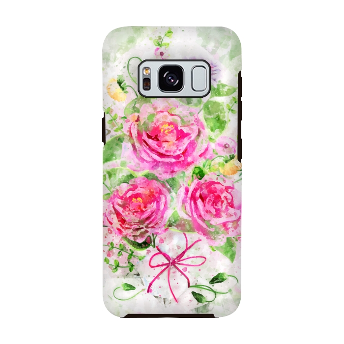 Galaxy S8 StrongFit Camellias Bouquet by Creativeaxle