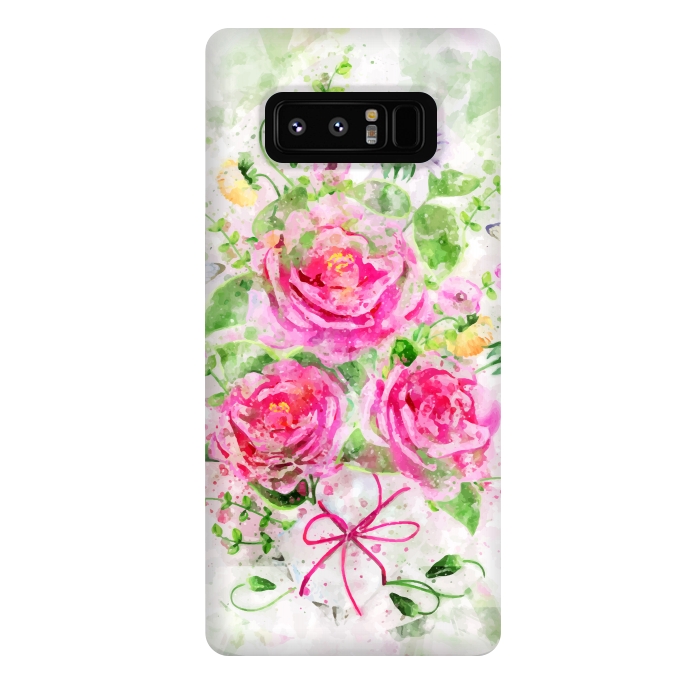 Galaxy Note 8 StrongFit Camellias Bouquet by Creativeaxle