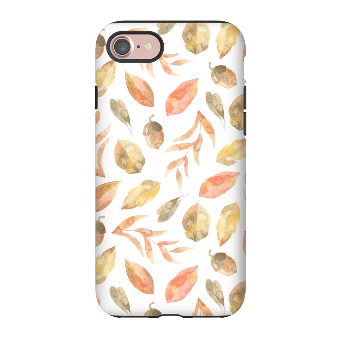 iPhone 7 StrongFit Painted Leaves by Creativeaxle