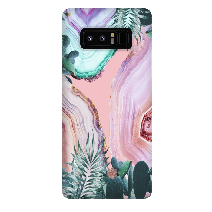 Galaxy Note 8 StrongFit Mineral Agates & Garden #Glam collection by ''CVogiatzi.