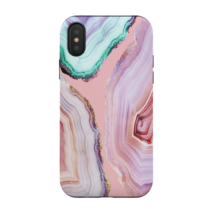 iPhone Xs / X StrongFit Mineral Agates #Glam collection by ''CVogiatzi.