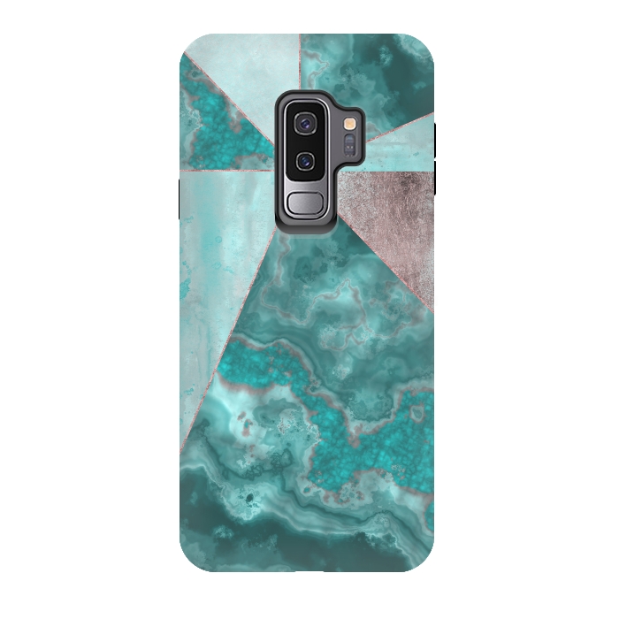 Galaxy S9 plus StrongFit Rosegold And Gemstone Collage 2 by Andrea Haase