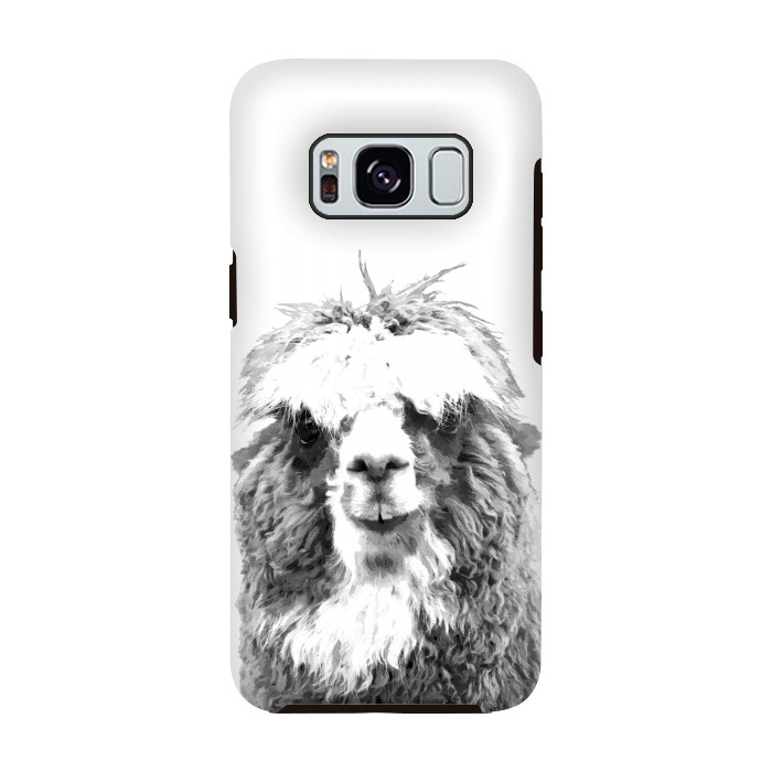 Galaxy S8 StrongFit Black and White Alpaca by Alemi