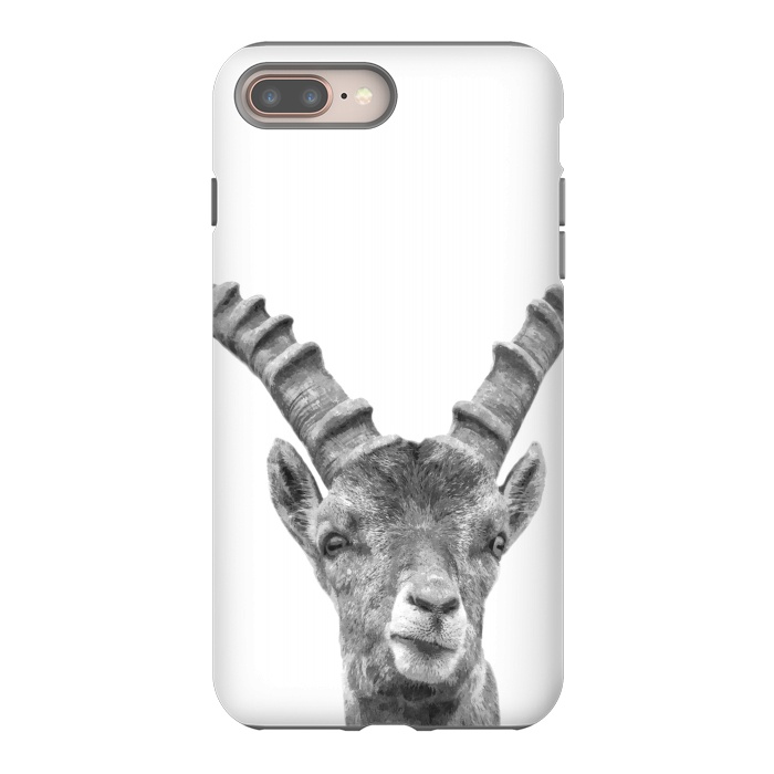 iPhone 7 plus StrongFit Black and White Capricorn by Alemi