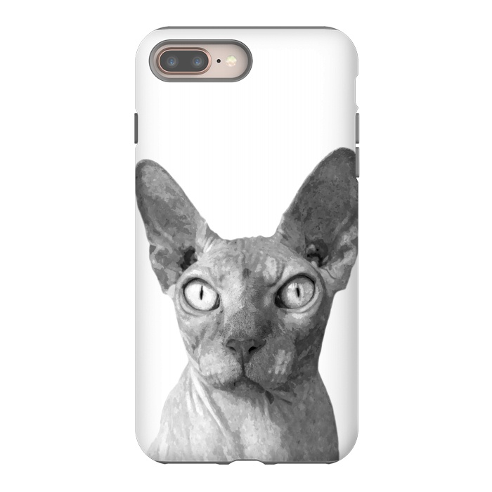 iPhone 7 plus StrongFit Black and White Sphynx by Alemi