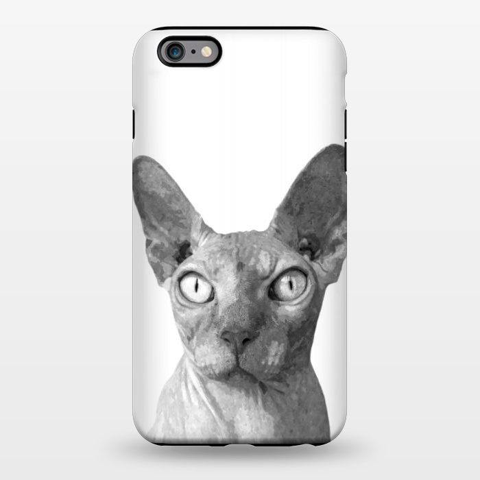 iPhone 6/6s plus StrongFit Black and White Sphynx by Alemi