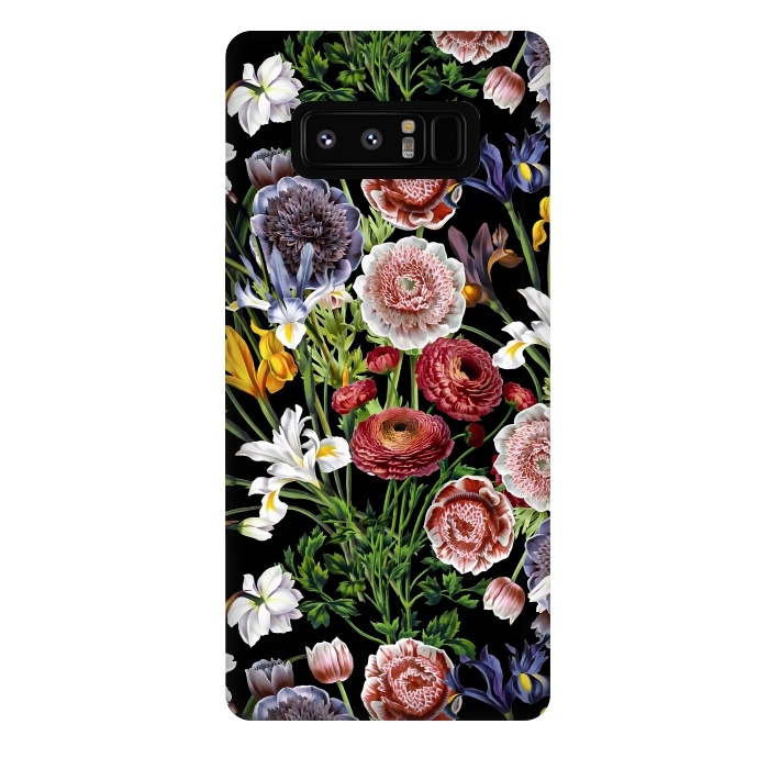 Galaxy Note 8 StrongFit Vintage Flower Pattern by  Utart