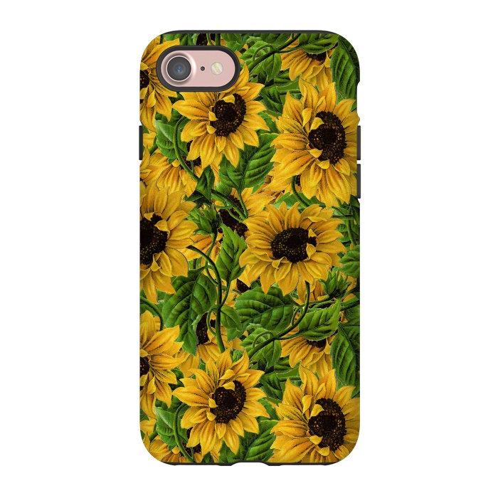 iPhone 7 StrongFit Vintage Sunflower Pattern by  Utart