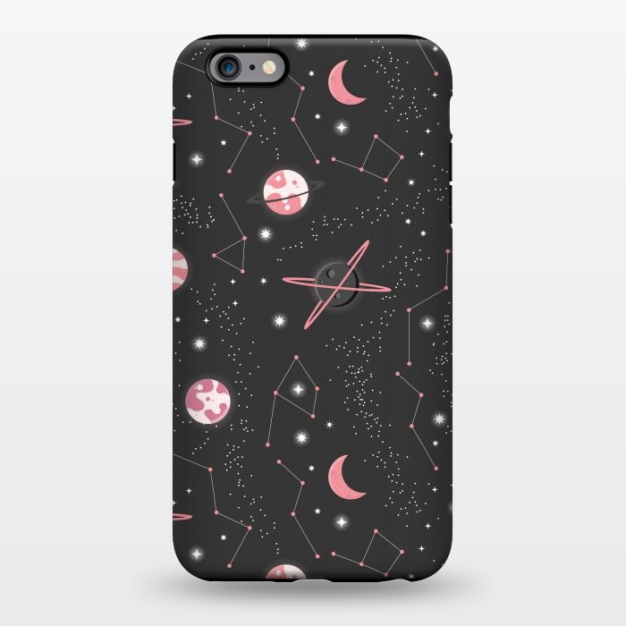 iPhone 6/6s plus StrongFit Universe with planets and stars seamless pattern, cosmos starry night sky 007 by Jelena Obradovic
