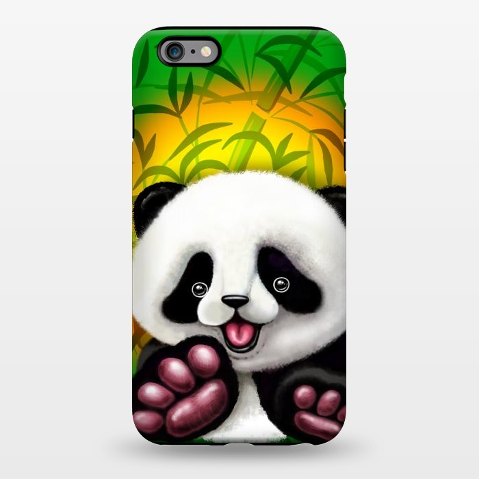 iPhone 6/6s plus StrongFit Panda Baby Bear Cute and Happy by BluedarkArt