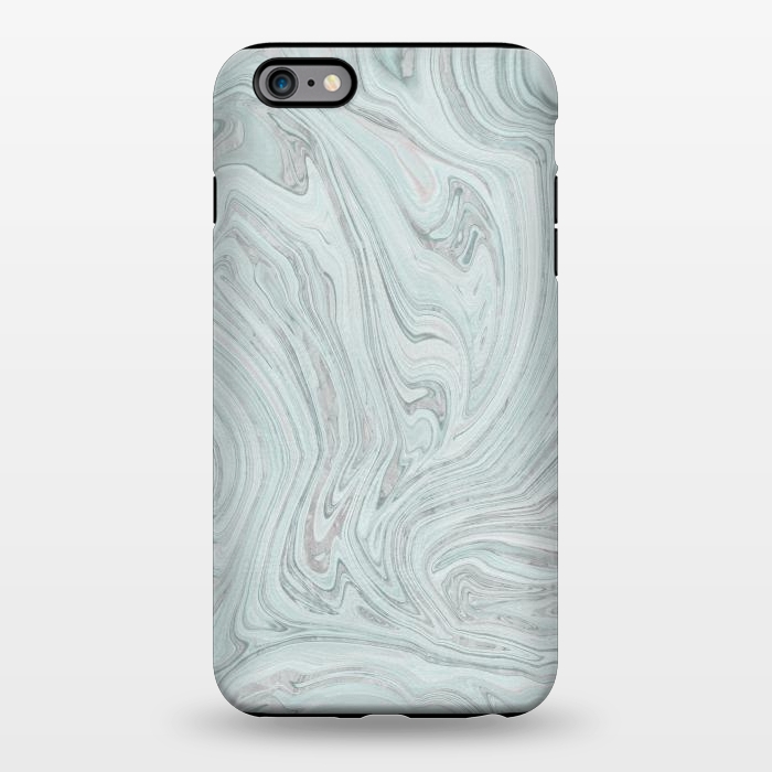 iPhone 6/6s plus StrongFit Teal Grey Soft Pastel Marble by Andrea Haase