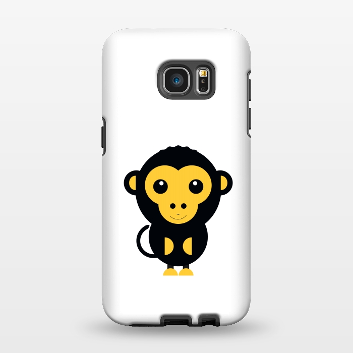 Galaxy S7 EDGE StrongFit cute little baby monkey by TMSarts