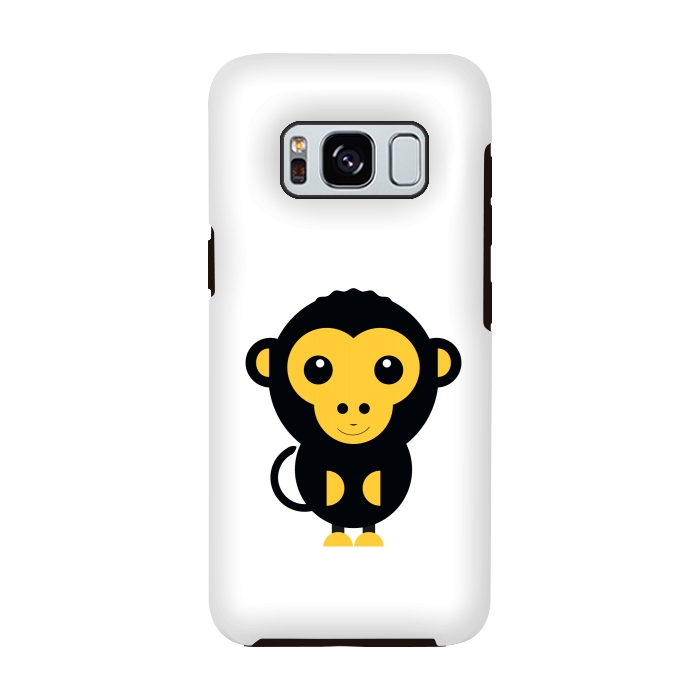 Galaxy S8 StrongFit cute little baby monkey by TMSarts