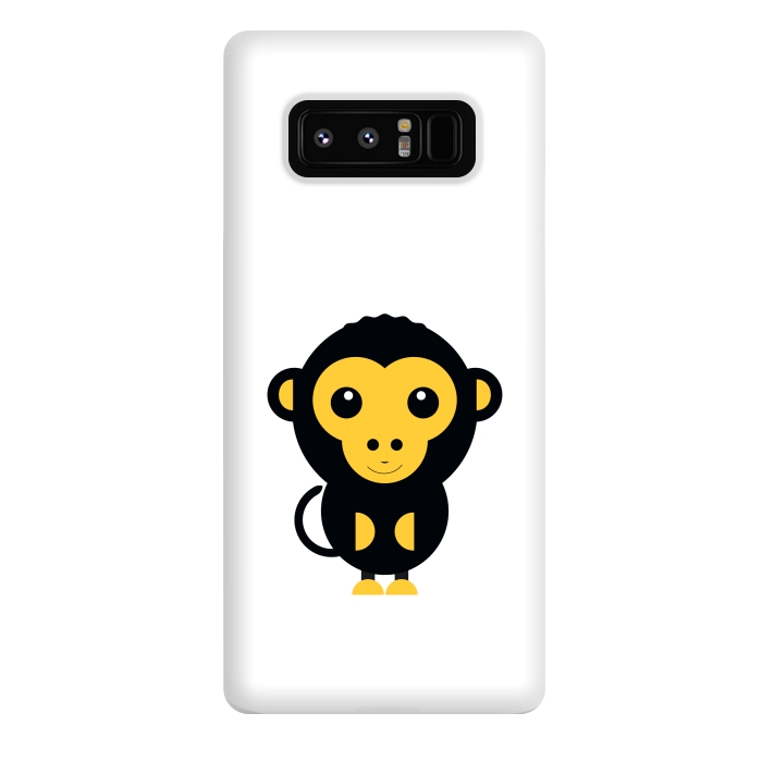 Galaxy Note 8 StrongFit cute little baby monkey by TMSarts