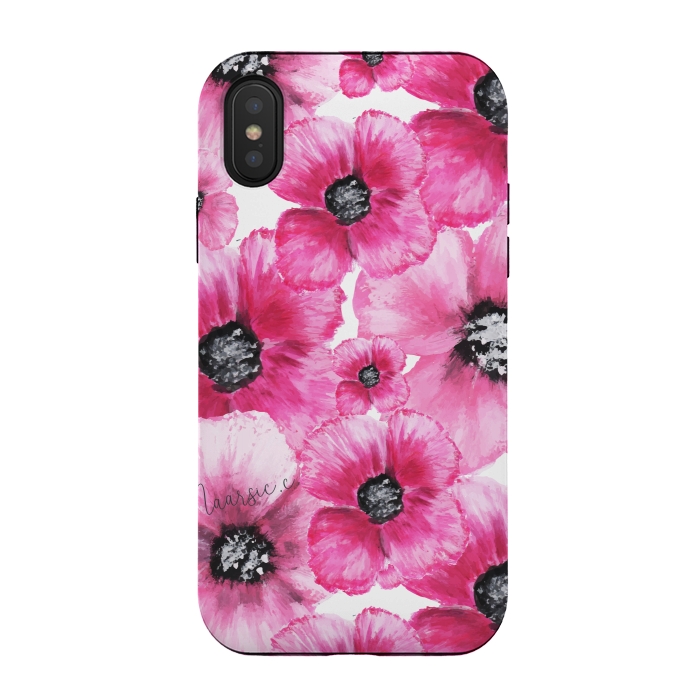 iPhone Xs / X StrongFit Flores Fux by Camila