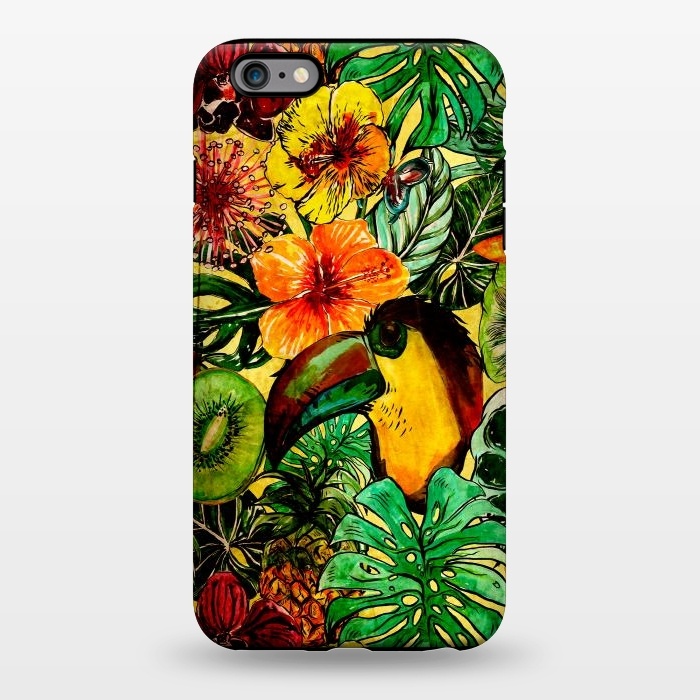 iPhone 6/6s plus StrongFit Tropical bird in flower jungle by  Utart