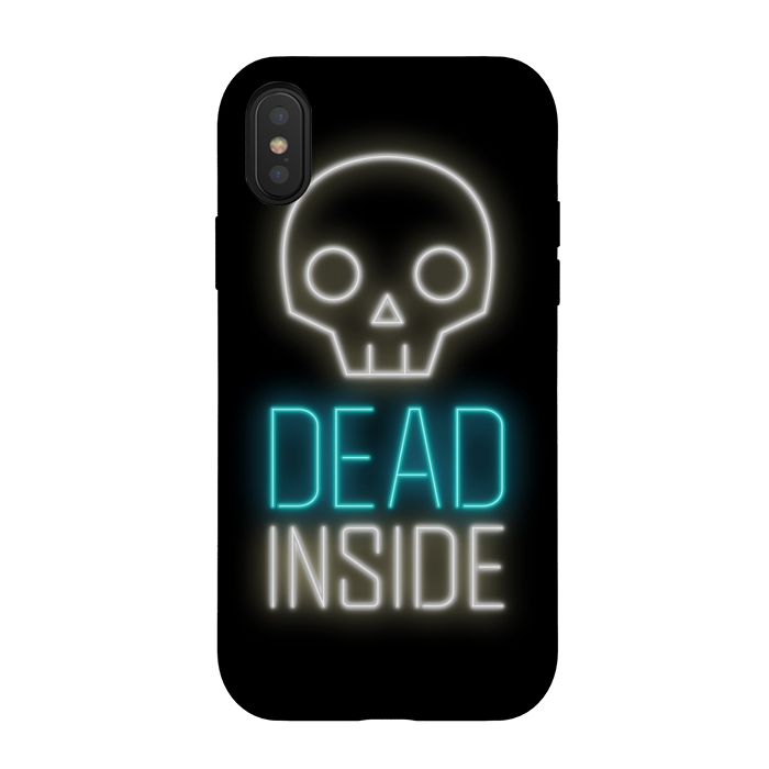 iPhone Xs / X StrongFit Dead inside by Laura Nagel
