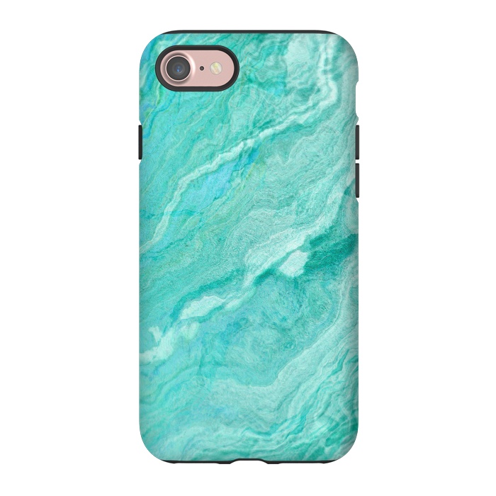 iPhone 7 StrongFit beautiful ink turquoise Marble texture by  Utart