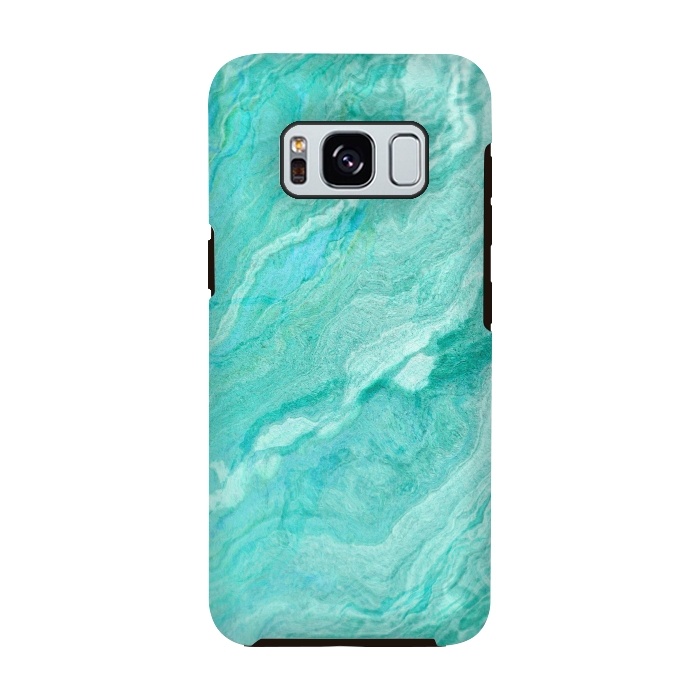 Galaxy S8 StrongFit beautiful ink turquoise Marble texture by  Utart