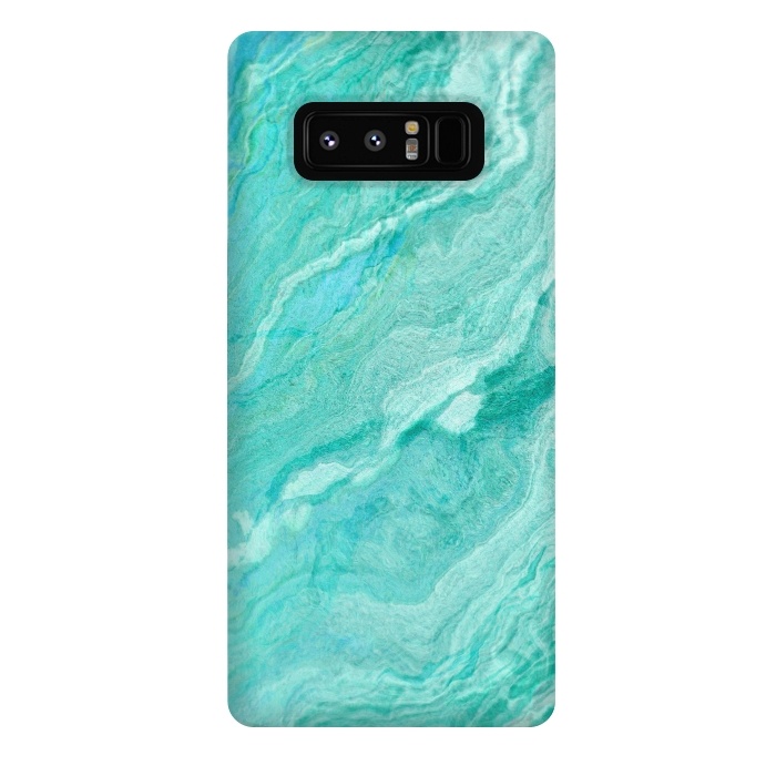 Galaxy Note 8 StrongFit beautiful ink turquoise Marble texture by  Utart