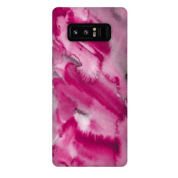 Galaxy Note 8 StrongFit Pink and Grey Ink Marble Texture  by  Utart