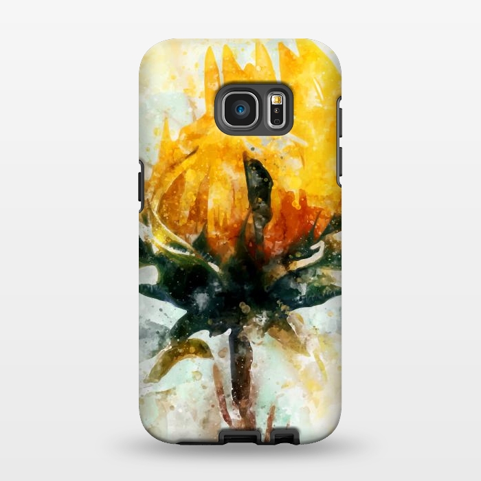 Galaxy S7 EDGE StrongFit Born in Sunflower by Creativeaxle