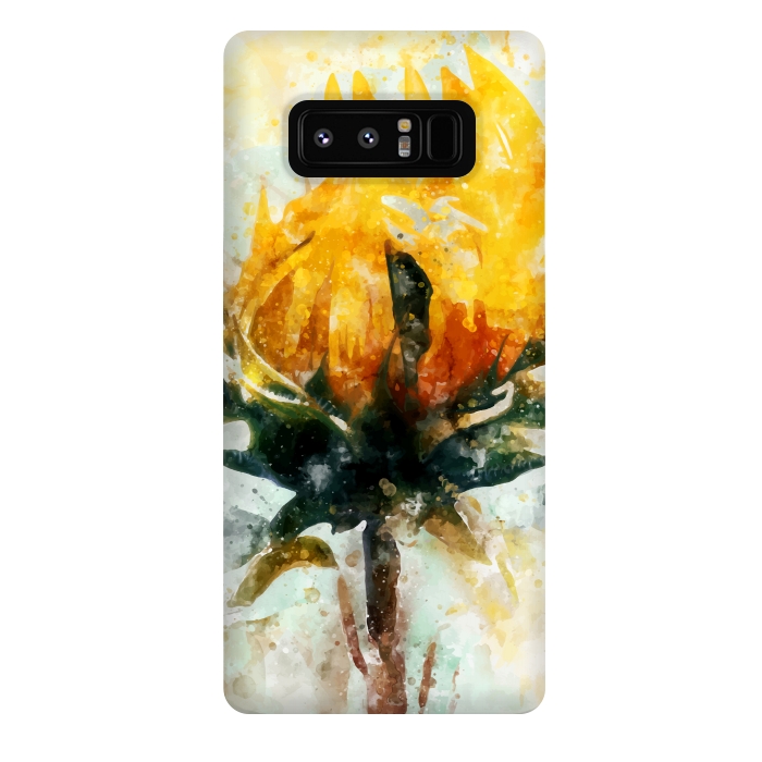 Galaxy Note 8 StrongFit Born in Sunflower by Creativeaxle