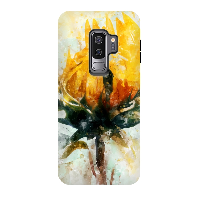 Galaxy S9 plus StrongFit Born in Sunflower by Creativeaxle