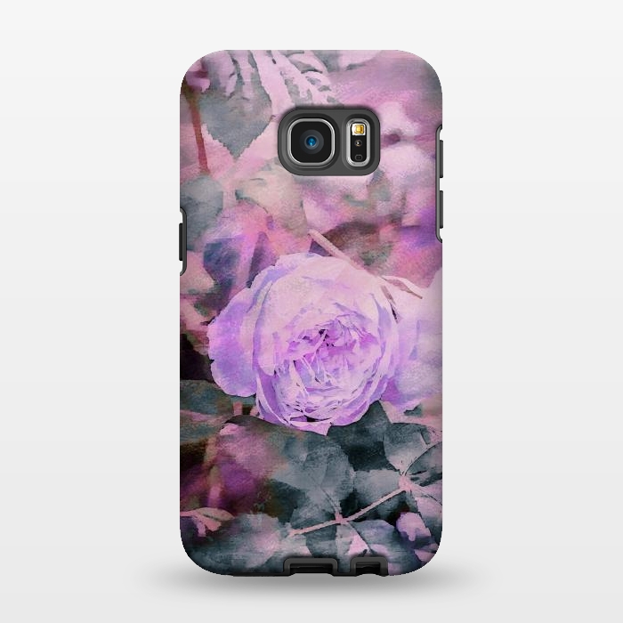 Galaxy S7 EDGE StrongFit Rose Mixed Media Art by Andrea Haase